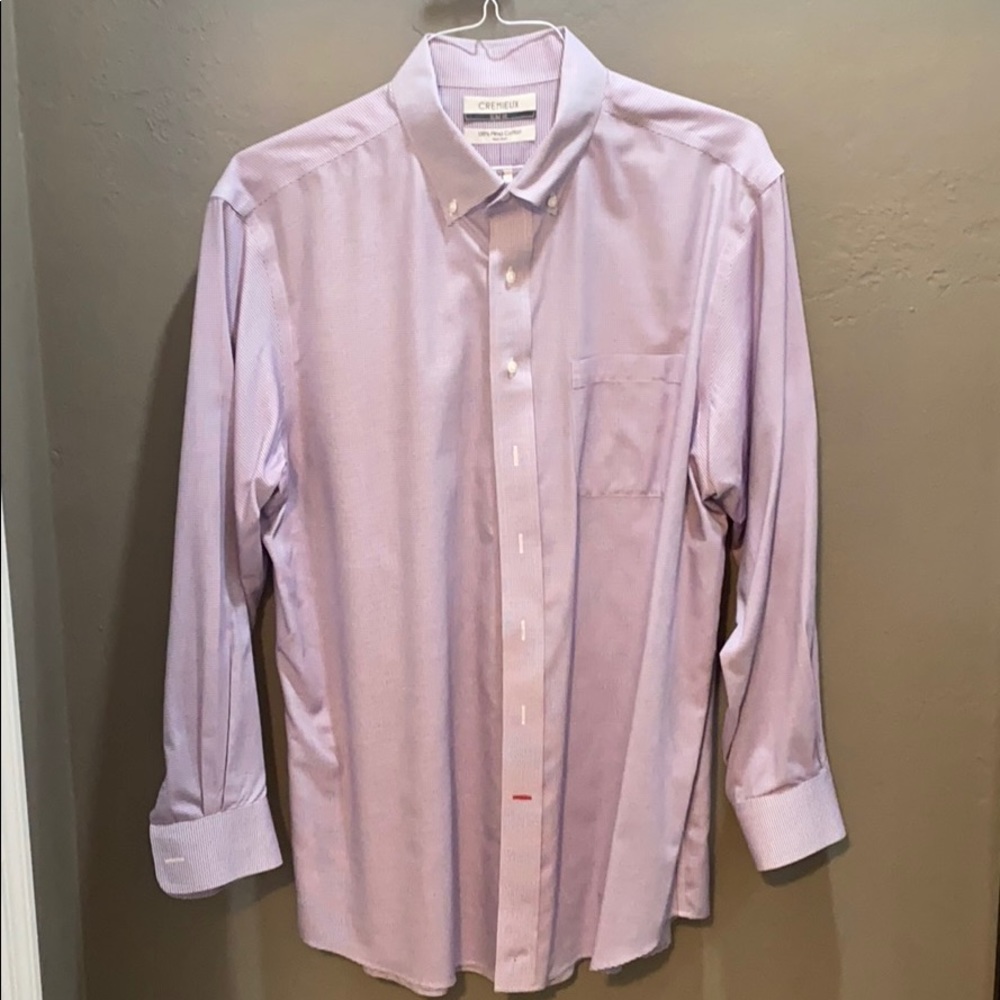 CREMIEUX Mens Dress Shirt Button Down Collar
